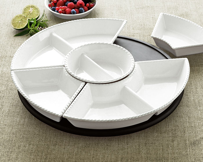 Lazy susan serving best sale dish
